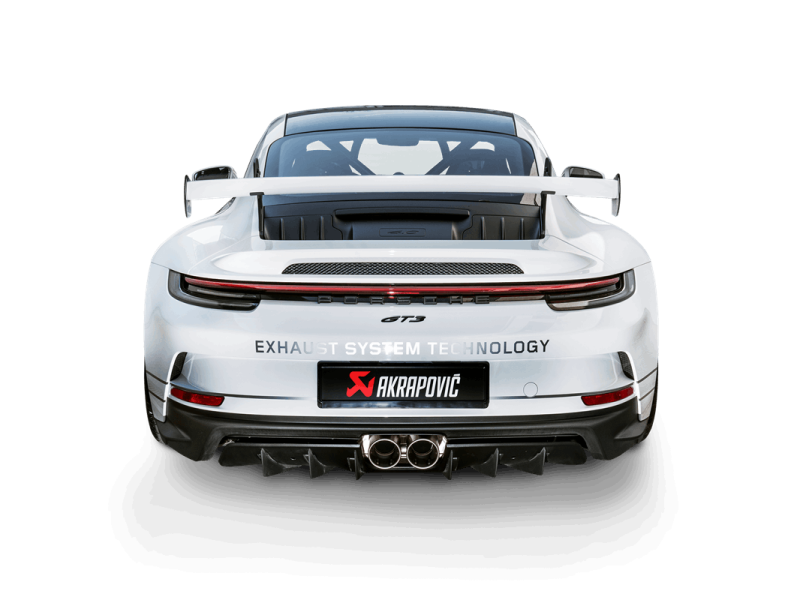 Akrapovic 21-22 Porsche 911 GT3/GT3 RS (992) Slip-On Race Line (Titanium) w/Titanium Tips S-PO/TI/23
