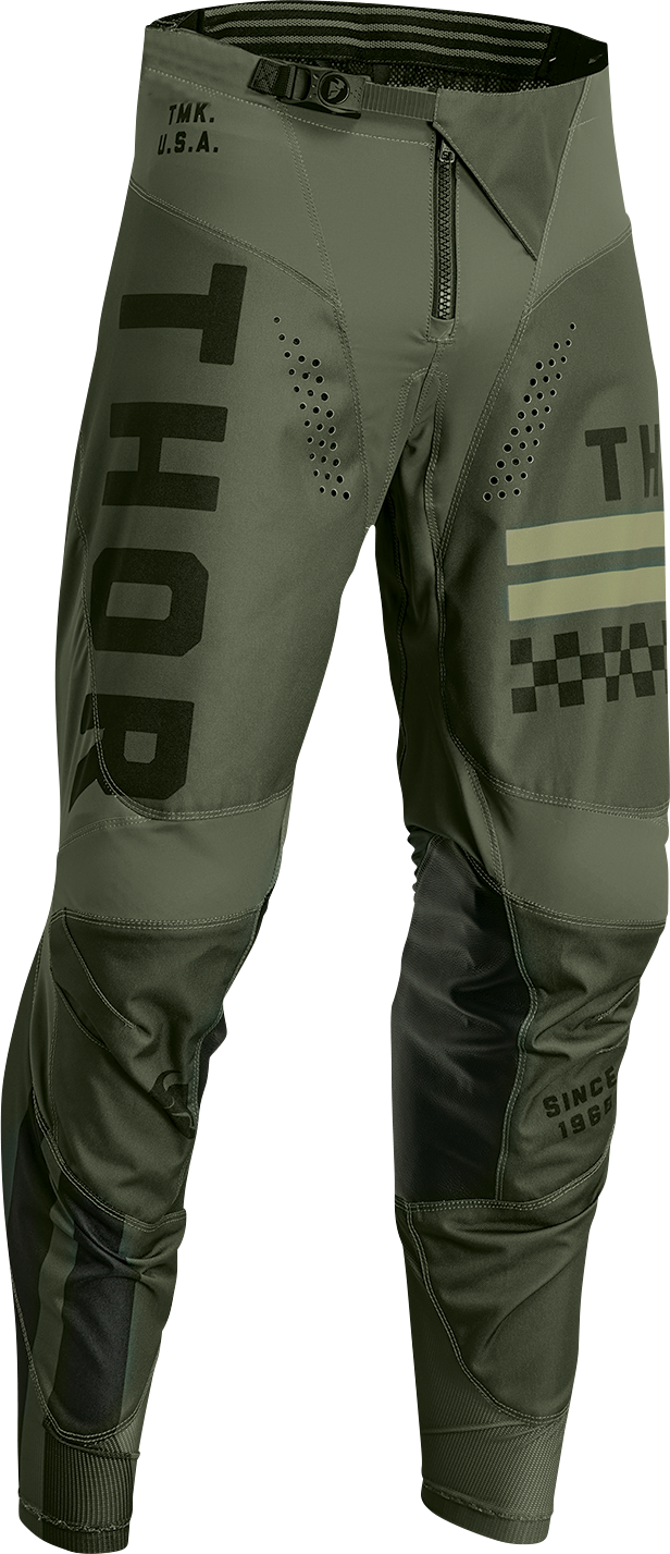 THOR Youth Pulse Combat Pants - Army Green/Black - 26 2903-2247