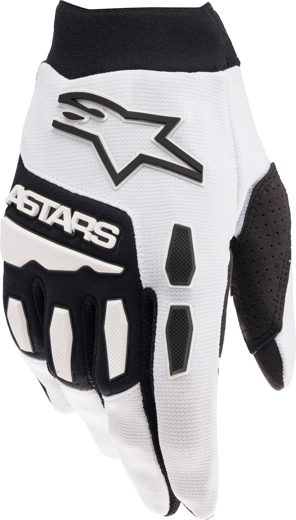 ALPINESTARS Youth Full Bore Gloves White/Black Lg 3543622-21-L