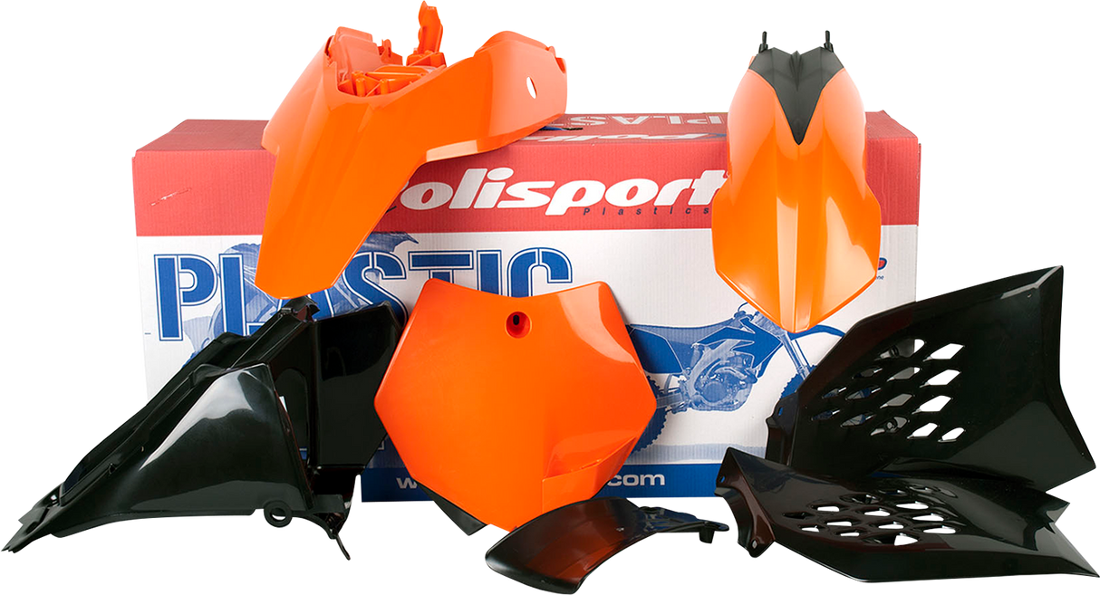 Kit de carrocería POLISPORT - OEM naranja/negro - SX 65 90201 