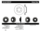 Stoptech 03-09 Toyota 4Runner / 05-14 Toyota FJ Cruiser Front Performance Cryo Brake Rotor 120.44129CRY