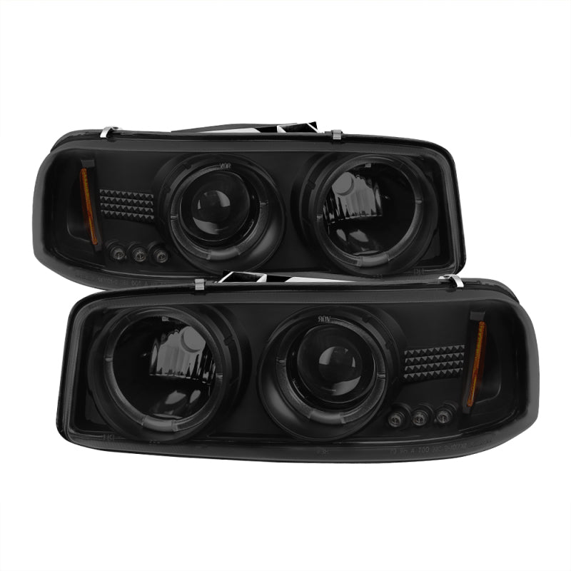 Spyder GMC Sierra 1500/2500 99-06 Projector Headlights LED Halo LED Blk Smke PRO-YD-CDE00-HL-BSM 5078292