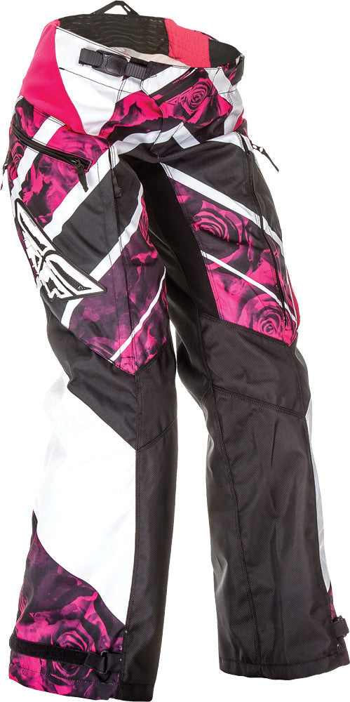 FLY RACING Women's Kinetic Over-Boot Pant Pink/White Sz 7/8 369-65407