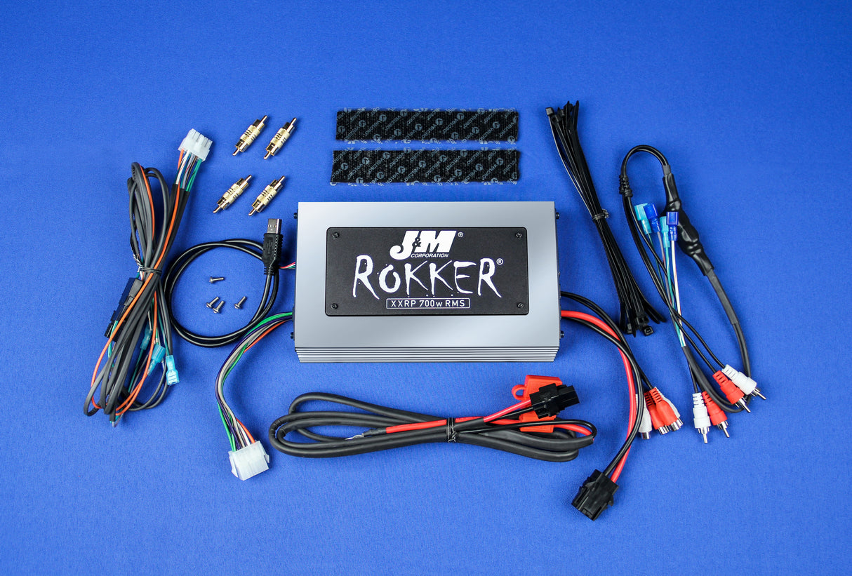 J&MRokker P700w 4-Ch Amp Kit 98-13 Harley UnivJAMP-700HD98-UNV