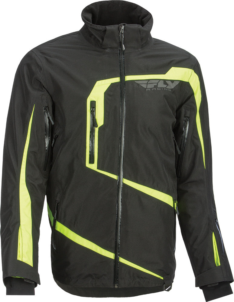 FLY RACING Carbon Jacket Black/Hi-Vis 2x #6152 470-40392X