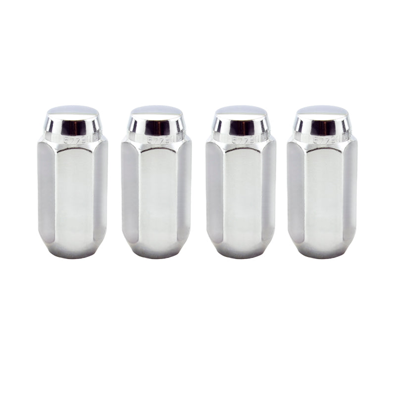 McGard Hex Lug Nut (Cone Seat) M14X1.5 / 13/16 Hex / 1.945in. Length (4-Pack) - Chrome 64021