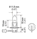 Hella Optilux H3 12 V/55 W XY extrem gelbe Glühlampe LAH71070662