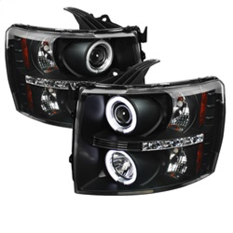 Spyder Chevy Silverado 1500 07-13 Projector Headlights CCFL Halo LED Blk PRO-YD-CS07-CCFL-BK 5033864