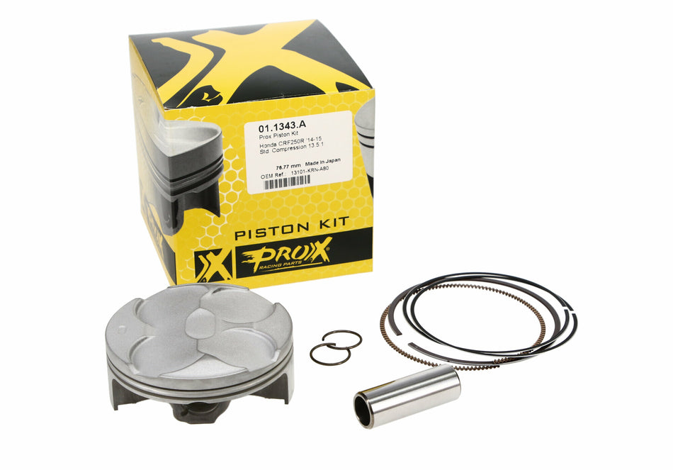 PROX Piston Kit Forged Nikasil Cyl 76.77/Std 13.5:1 Hon 01.1343.A