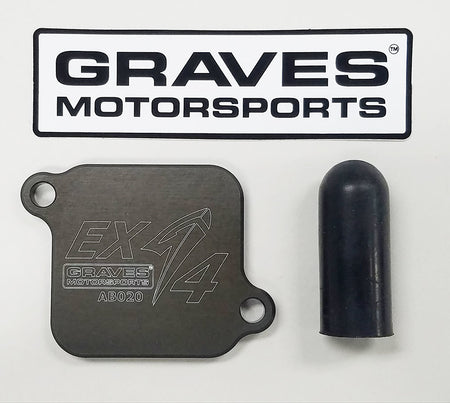 Graves motorsports ninja ex400 smog block off plates