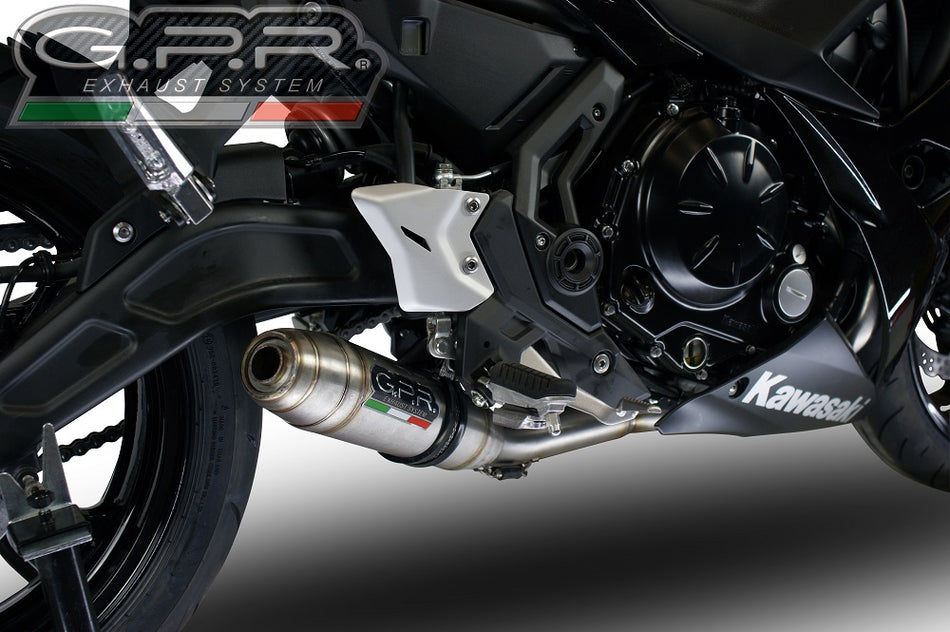 GPR Exhaust System Kawasaki Ninja 650 2021-2023, Deeptone Inox, Full System Exhaust, Including Removable DB Killer  E5.CO.K.161.1.DBHOM.DE