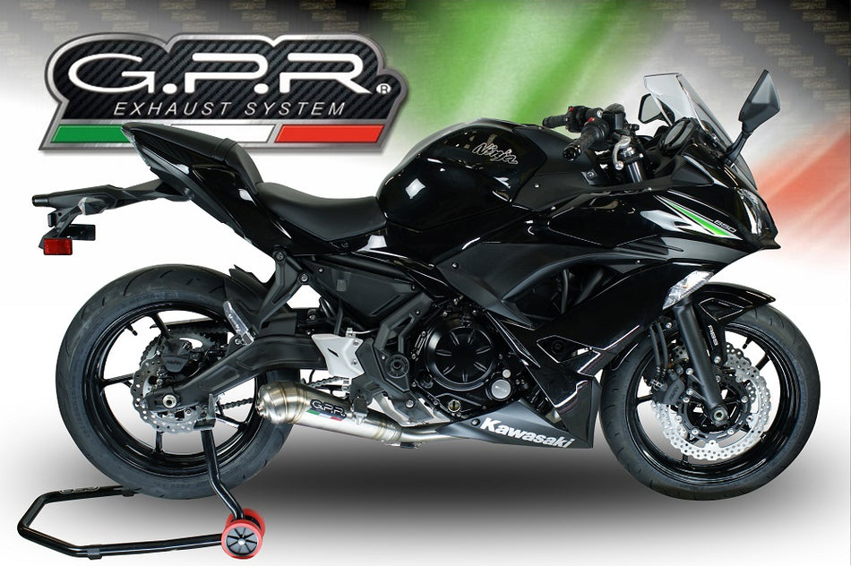 GPR Exhaust System Kawasaki Ninja 650 2021-2023, Powercone Evo, Full System Exhaust, Including Removable DB Killer  E5.CO.K.161.1.DBHOM.PCEV