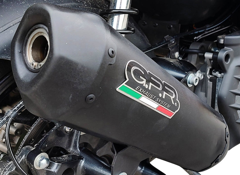 GPR Exhaust for Bmw C400X / C400GT 2019-2020, Pentaroad Black, Slip-on Exhaust Including Link Pipe and Removable DB Killer  BM.108.PE.BL