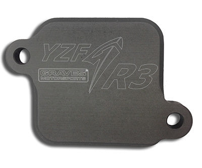 Graves motorsports smog block off plates for the yamaha yzf-r3