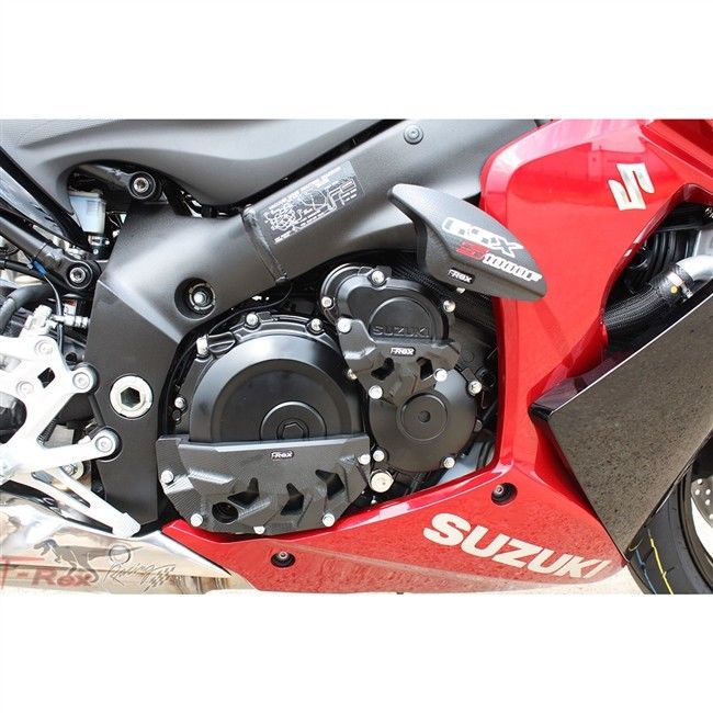 T-Rex Racing 2016 - 2020 Suzuki GSX-S1000F No Cut Sturzpads NUR SCHWARZ 