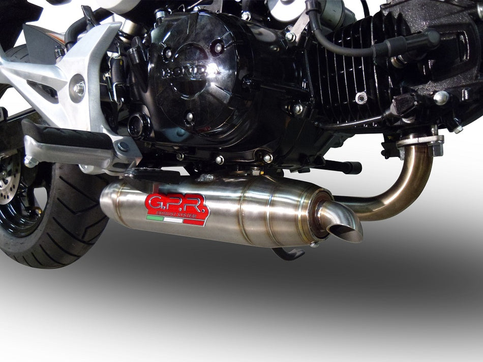 GPR Exhaust System Honda Msx - Grom 125 2013-2017, Deeptone Inox, Full System Exhaust  CO.H.235.RACE.DE