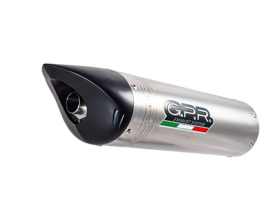 GPR Exhaust for Benelli Tnt 1130 2008-2016, Tiburon Titanium, Slip-on Exhaust Including Removable DB Killer and Link Pipe  BE.2.TIBTO