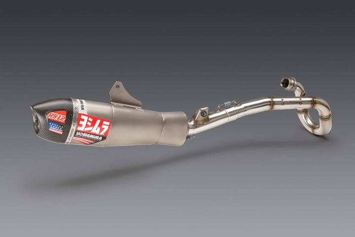 Yoshimura Crf450r/Rx 2021-2023 Off-Road Exhaust Systems Signature Rs-12 Full System Stainless Steel With Carbon Fiber End Cap